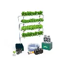 Kit Hidropónico N5 Sistema NFT para 32 Plantas, Jardín Interior Completo con Nutrientes, Semillas y Accesorios