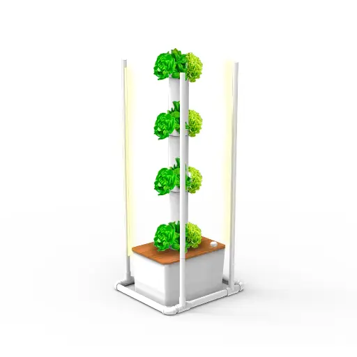 Kit Hidropónico N6W Sistema de Torre para 20 Plantas, Jardín Interior Completo con Nutrientes, Semillas y Accesorios